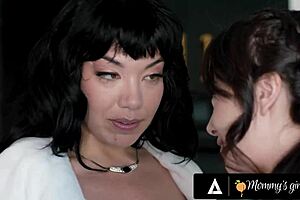 naughty chloe surreal goes wild with stepmoms danielle renae and puck