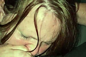 Watch my wife spit on cock and deepthroat?