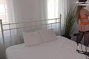 Behind the scenes, Alice Maze gets anal creampie