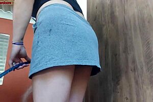 Curvy Brazilian maid grabs boss big cock for intense pussy licking and moaning fuck at home