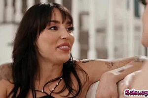 roommates charlotte stokely and vanessa skys share passion for panties, leading to hot lesbian sex