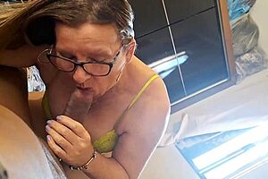 mother-in-law gives a massage to her son-in-law, and it turns into sex.