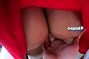 husband watches stranger touch wife's big ass on train