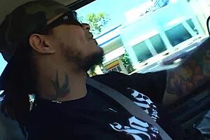 I watch April Blossom slide her boyfriend's huge cock deep into her shaved cunt for intense pounding