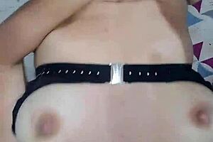 The cute busty blonde milf says, Enjoy this bondage sex?