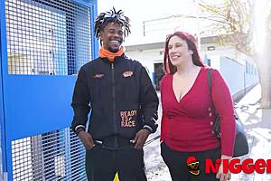 lucia bianco rescues a black guy and gives him a deepthroat blowjob