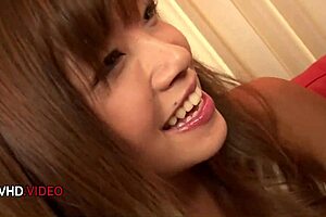 Misaki Tanemura gives steamy Asian blowjob before riding his hard cock passionately