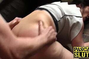submissive english milf gets rough anal