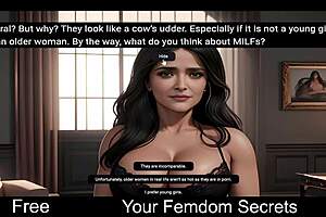 So, you're playing this erotic femdom game with humiliation and bdsm.