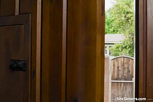 My Wife Kisses Our Milf Neighbor In Front Of Me With Passion