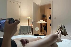 My Stepmom And I Getting Ready For Dinner, Husband Relaxing Showing Off Cock CFNM