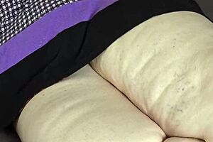 Big ass cheating wife brings home cum in panties!