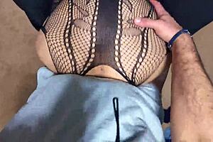 Wife intensely masturbates sucking dick and using new toy in doggystyle close up.