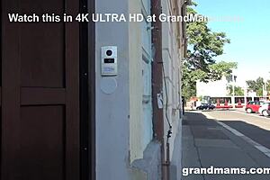 Did you see the granny with saggy tits getting sprinkled and dancing at the sex club?