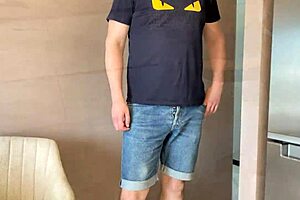 Horny stepmom spies on stepson and brazenly fucks him - russian amateur with conversations