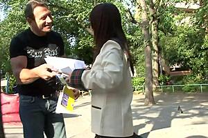 Cute Asian With A Hairy Pussy Has A Mmf Threesome That Taps All Her Holes