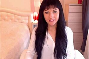 Small tit brunette Helga Muah aka Jessy sexy strip and tease