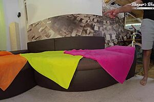 hairy christina santes and mugur in intense doggystyle assfucking with gaping and blowjob