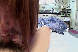 young megumi iwabuchi a horny girl with hairy pussy gets it opened wide