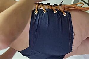 Mature Slut With Bubble Butt Wears Revealing Clothes Outdoors