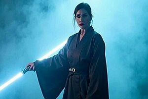 Granny Slave As Princess Leia Gets Jedi Mind Fucked By Darth Vader With Creampie