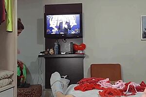 Mami Tries Thongs and Sucks Monster Cock