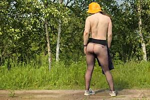 Stranger Meets Dirty Webcam Model Outdoors