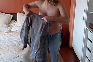 i, the beautiful milf, show off my huge pussy naked without panties