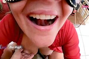 Drooling Over Big Dick in Throat, Achieving Orgasm