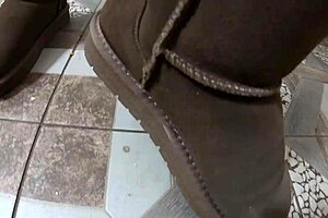 Milfy Calla Wears Dirty Down-Jacket And Uggs In Preview