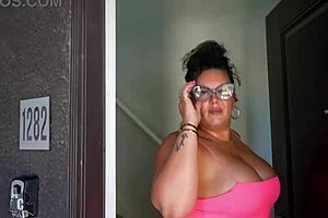 I love watching the MILF Somali Rose with big tits and ass starring with Gibby the Clown