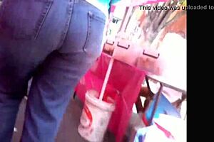 Milf In Jeans Asks, 'Want My Big Ass On The Street?'