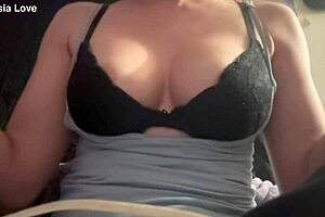 Artemisia love bounces big tits solo close up!