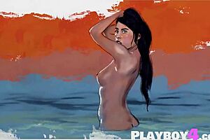 big natural tits milf shows off her body