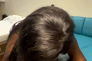 colombian woman orders delivery and pays with hot sex