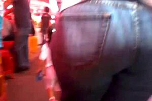 Milf In Jeans Asks, 'Want My Big Ass On The Street?'