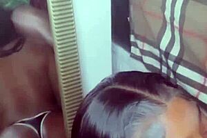 Little stepsister tests my black cock.