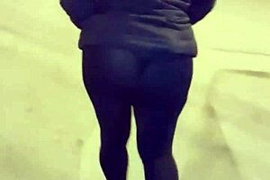 Madura Culona Con Leggins Transparentes En Hilo