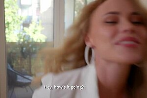 Cleaning with Hot Stepmother Ends with Hard Sex in Her Pink Tight Pussy and Huge Facial