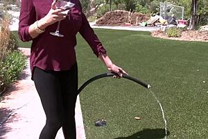 mom nina and her girl kristy may in stockings