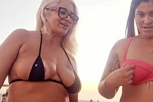 i talked dirty on beach, then deflowered young guy with friend.