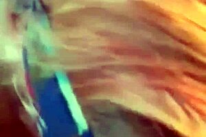 Blindfolded woman receives oral attention