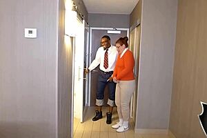 Nerdy ginger enjoys a facial treatment