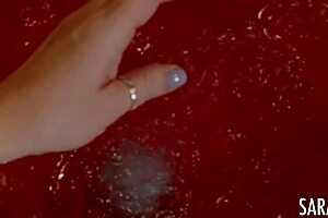 legendary sara jay fingers her pussy in lingerie