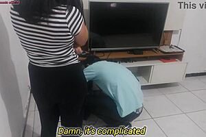 i show my new lingerie to the technician for his opinion