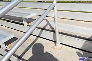 Blonde milf sadie summers fucks monster cock, clothes ripped, cum on big tits