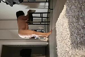 My horny chubby granny bends over for doggystyle