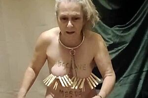 Milf slave endures outdoor bdsm with spanking and humiliation