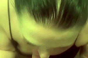 horny milf swettysvett sucks in the bathroom after a steamy workout 😍