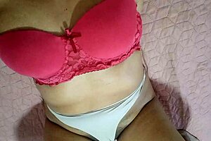 Spoiled mother-in-law massages her wet pussy, screaming from excitement.